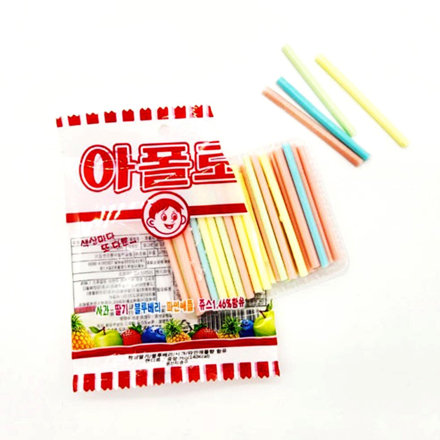 ZEESOON Apollo assorted straw candy 18-pack display