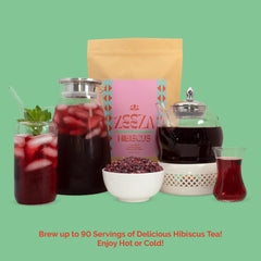Zeeza hibiscus tea packaging showcasing organic and USDA certification