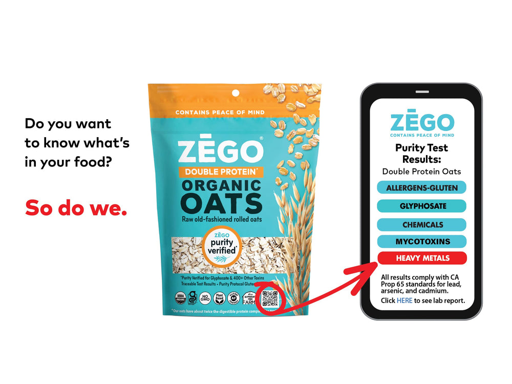 ZEGO gluten-free standard packaging indicates celiac-friendly, reliable breakfast option