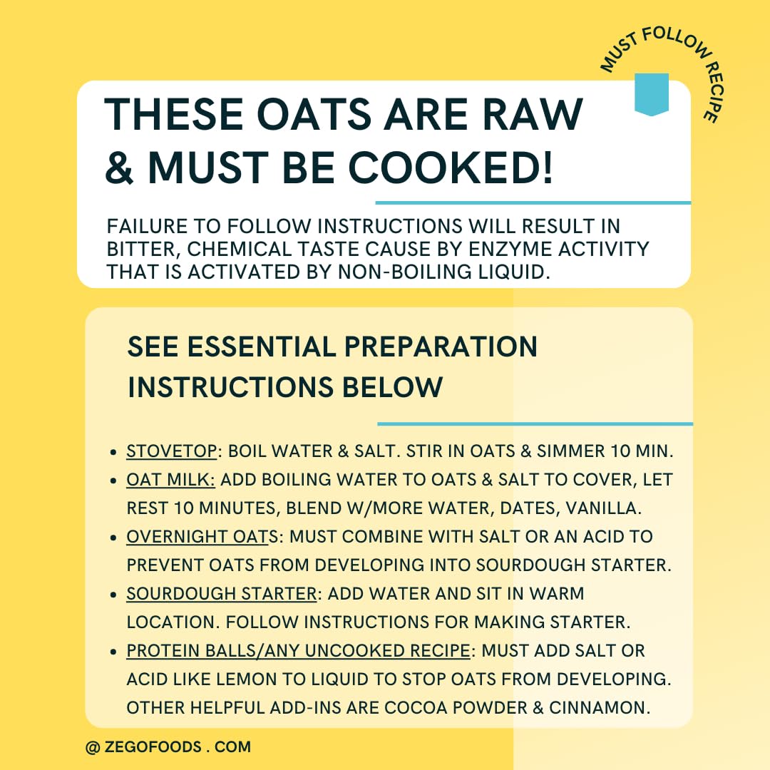 ZEGO oats product shows heavy metals and glyphosate testing for cleaner ingredients