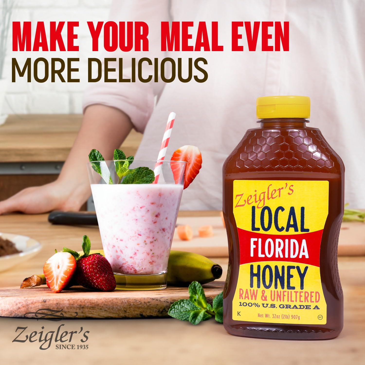ZEIGLER'S Florida Local Honey on toast provides light sweetness