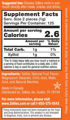 Zellie's Cool Fruit Mints close-up showing flavorful, convenient breath freshness.