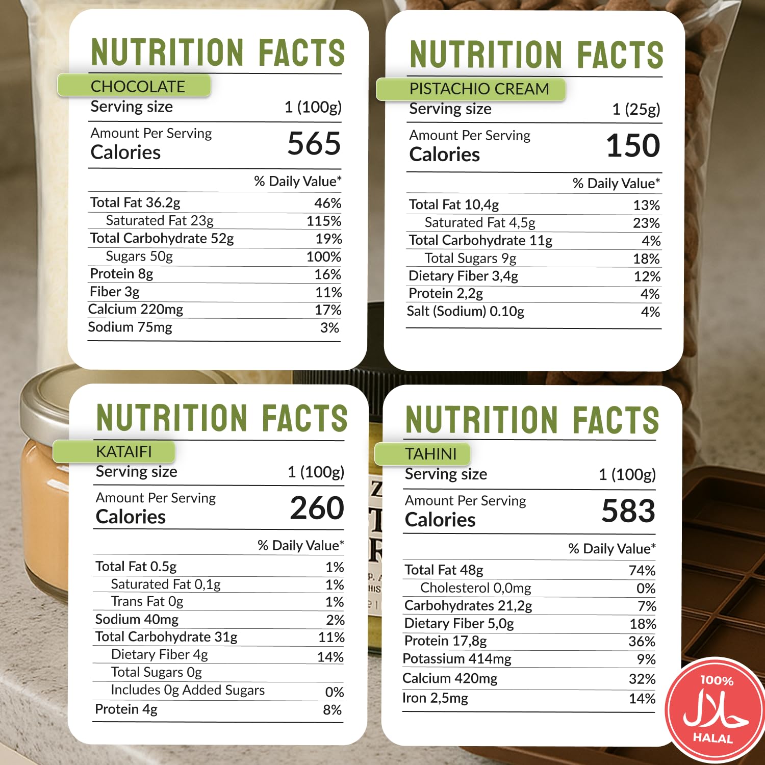 ZEMUS viral Dubai chocolate bars close-up highlighting rich chocolate and creamy pistachio.
