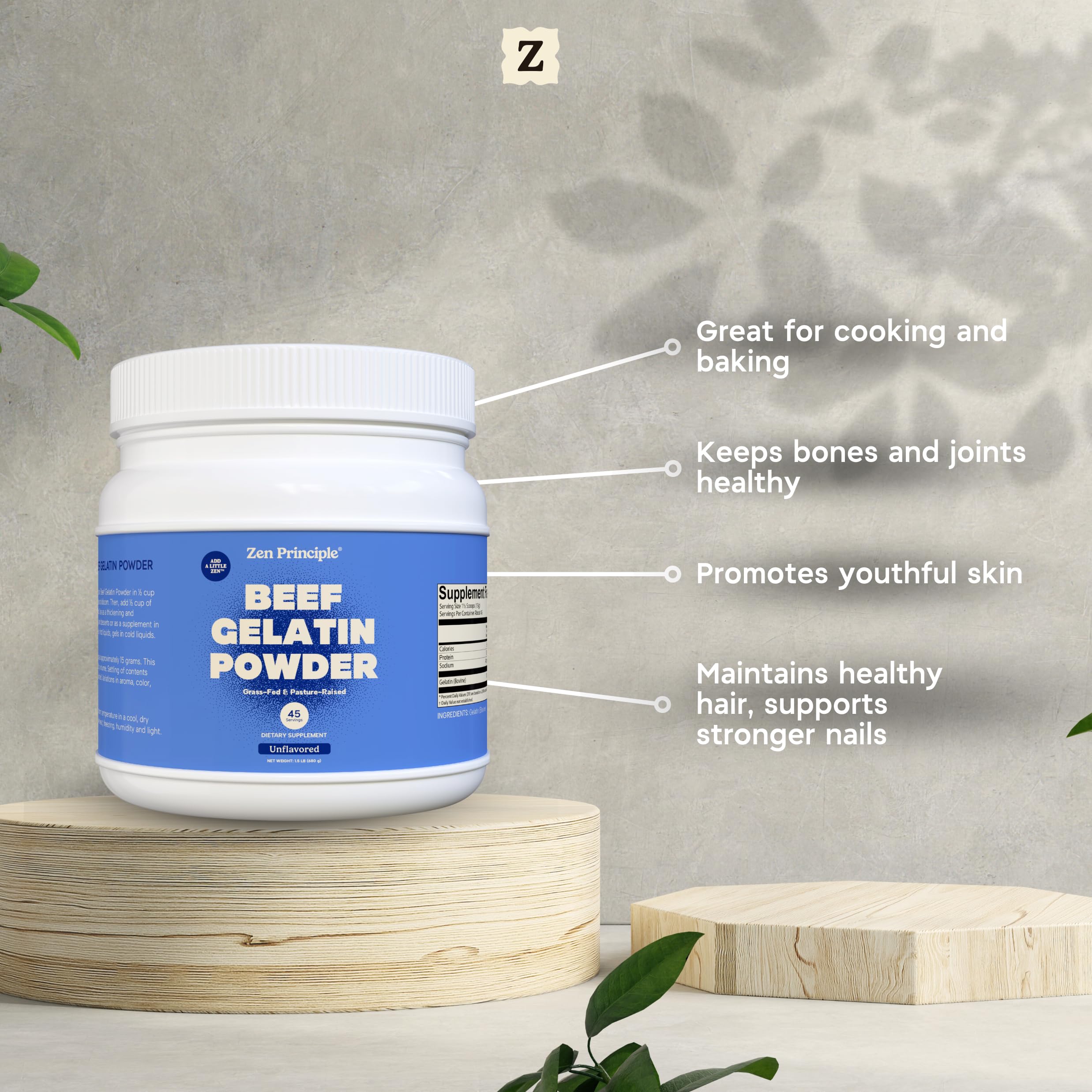 Zen Principle amino acids may support digestive wellness when used daily.
