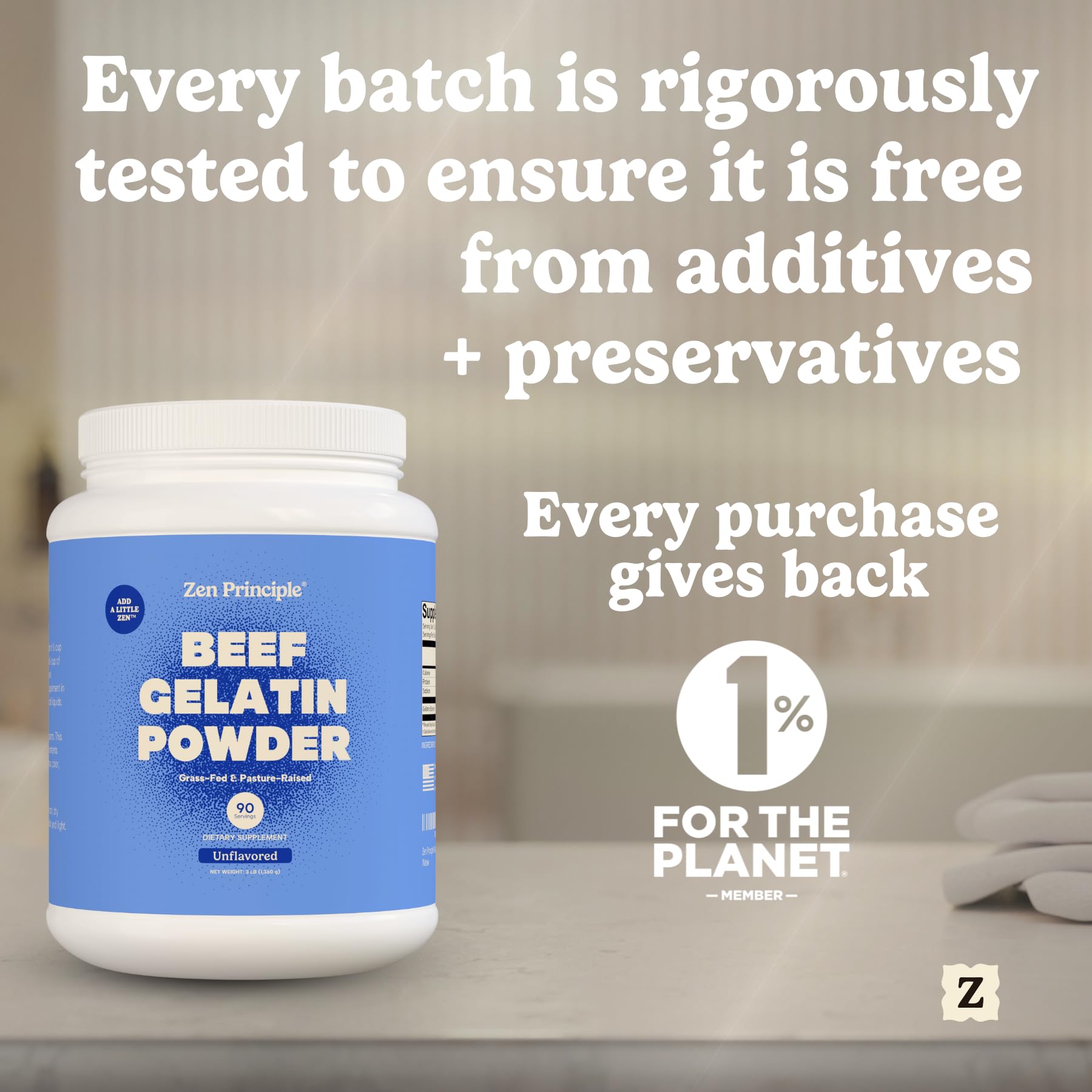Zen Principle gelatin used to make marshmallows and gummies