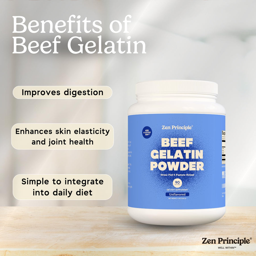Zen Principle gelatin fits Paleo and Keto friendly meal prep