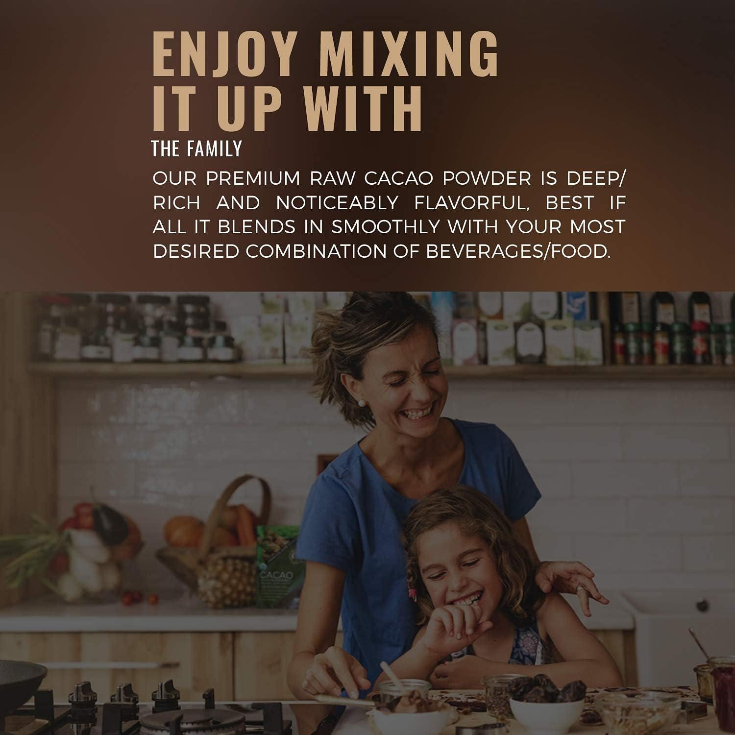 Zen Spirit Cacao Powder raw packaging highlights minimally processed cacao.