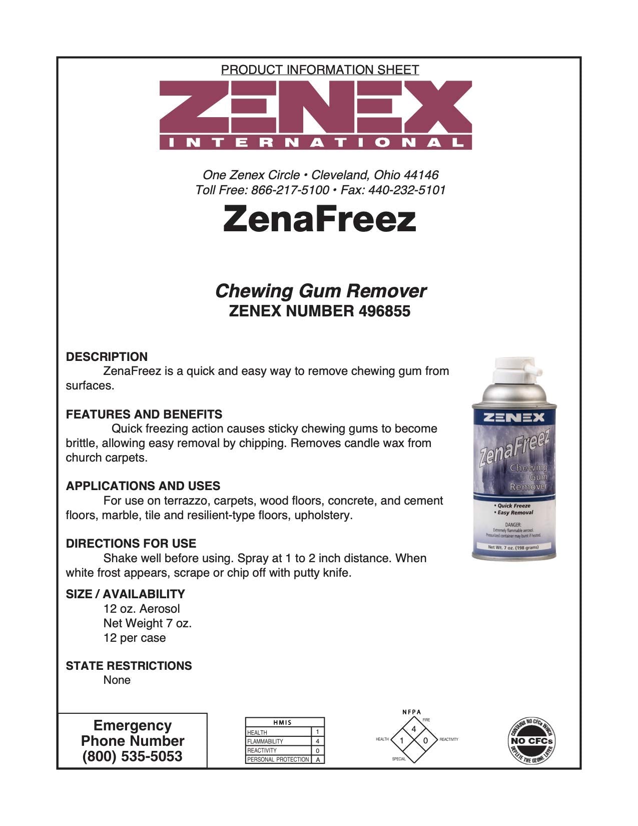 Zenex ZenaFreez candle-wax removal on carpets and floors for cleaner spaces