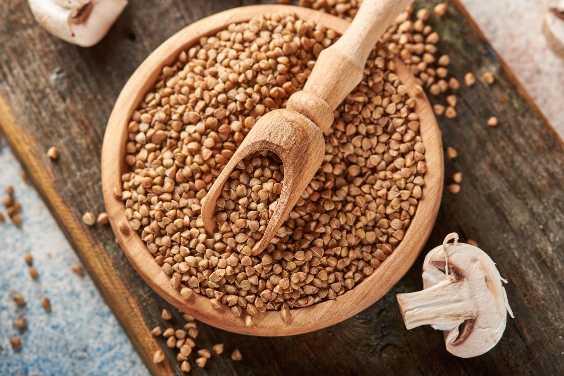 Zernovita buckwheat kasha dish with steam rising, savory side option
