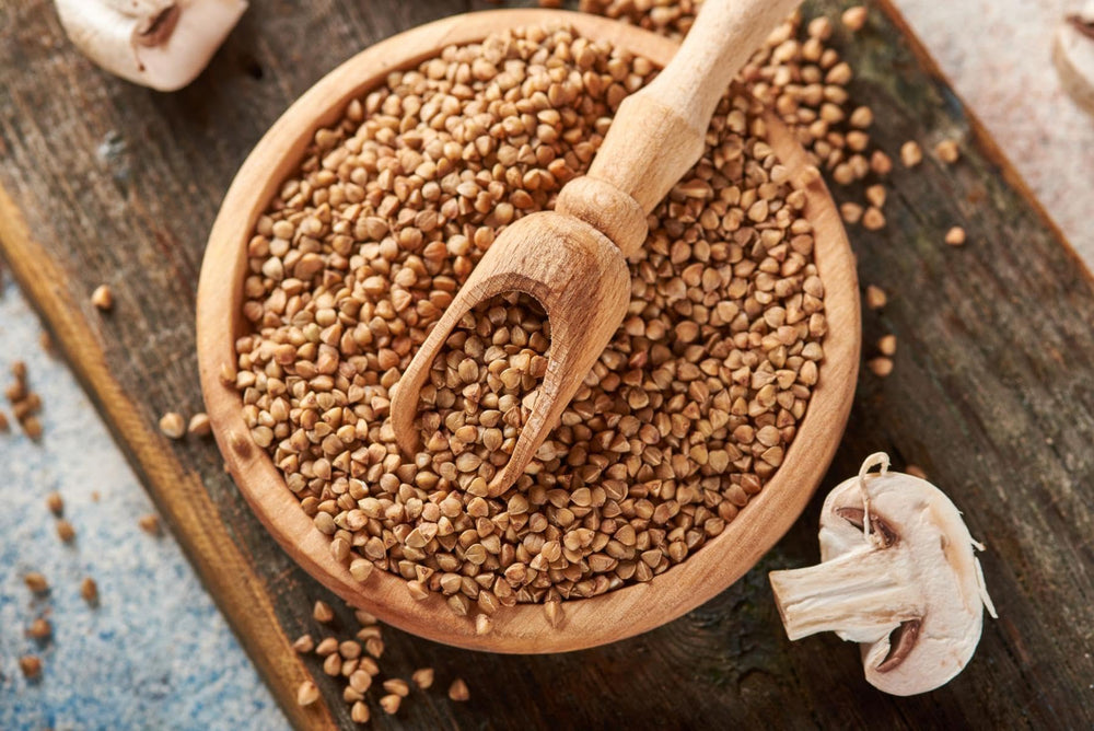 Zernovita buckwheat kasha dish with steam rising, savory side option