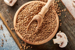 Zernovita buckwheat kasha dish with steam rising, savory side option