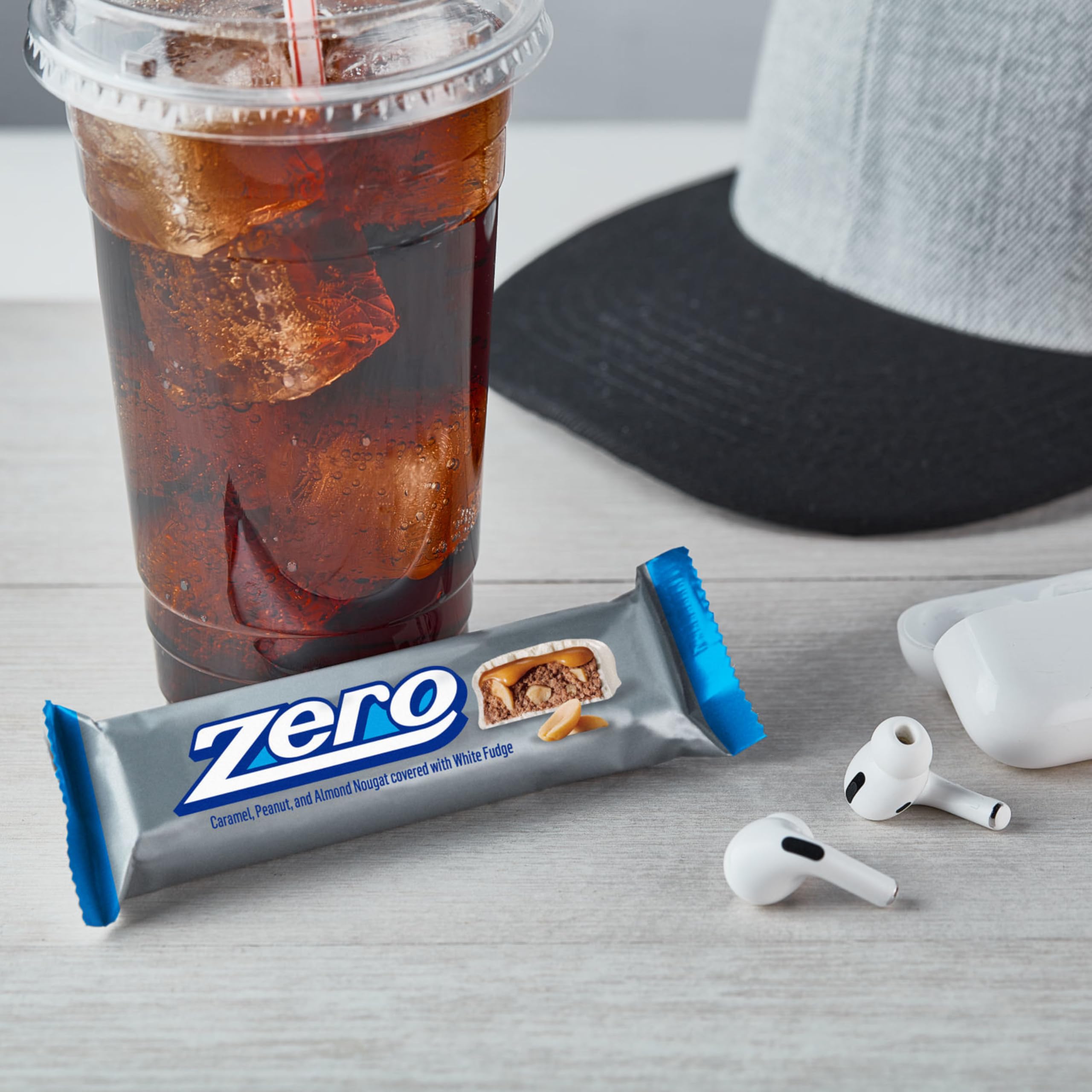 ZERO White Fudge Bars close-up showing creamy texture and caramel