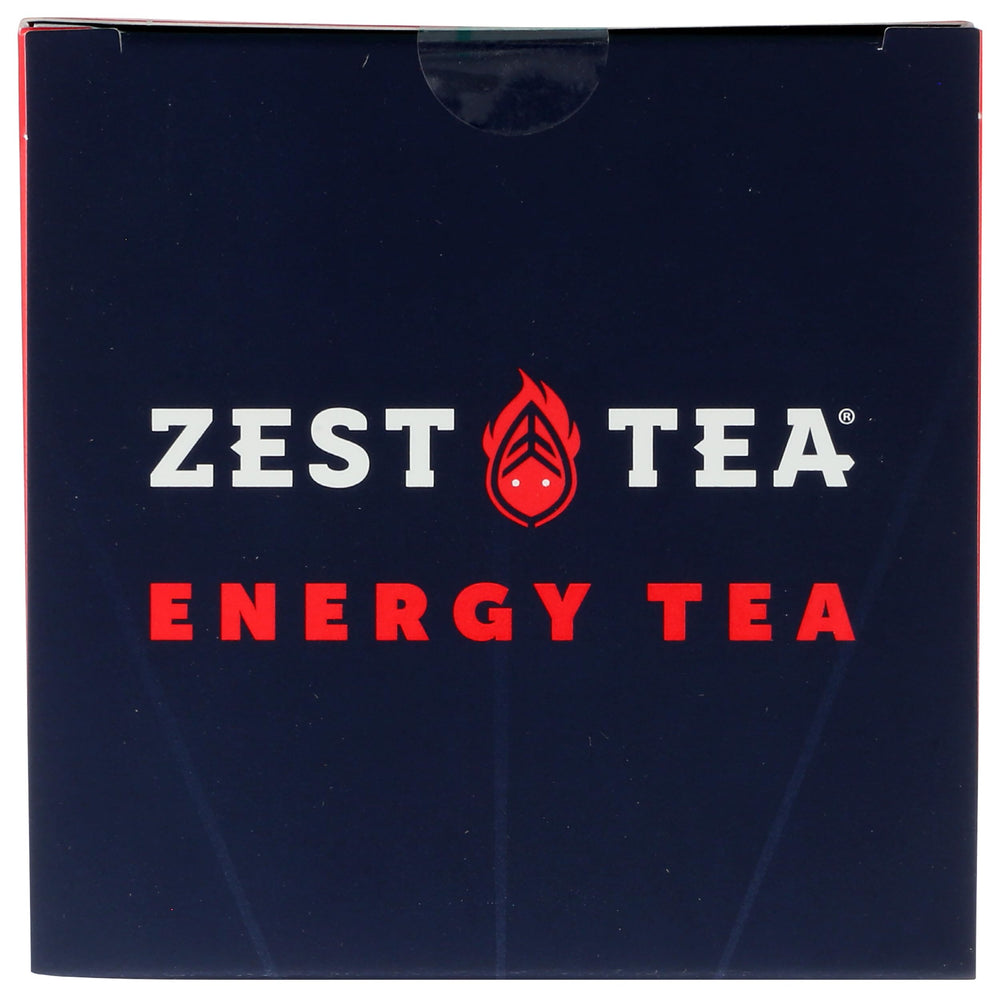 Close-up aroma shows cinnamon and apple hints in ZEST tea.