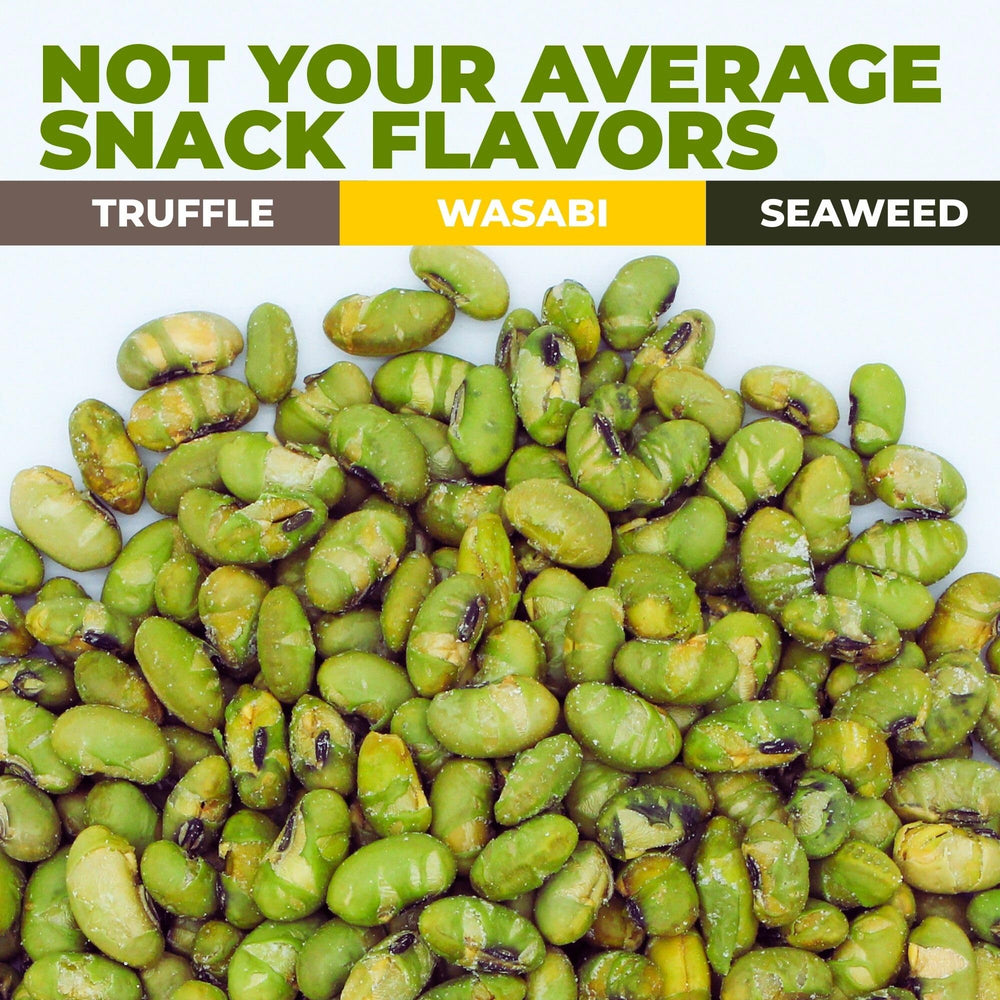 ZEST Delites edamame snack 0.9 oz pack ideal for on-the-go protein.