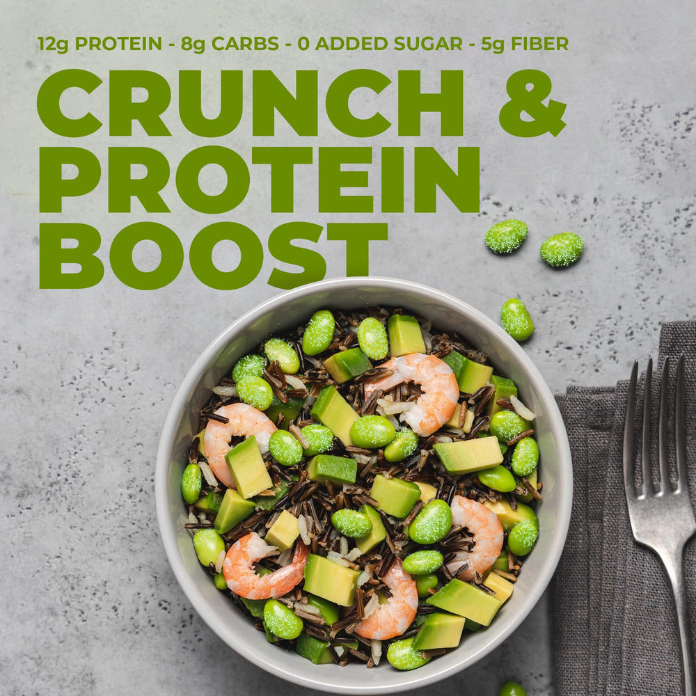 ZEST Delites edamame as a salad topping option