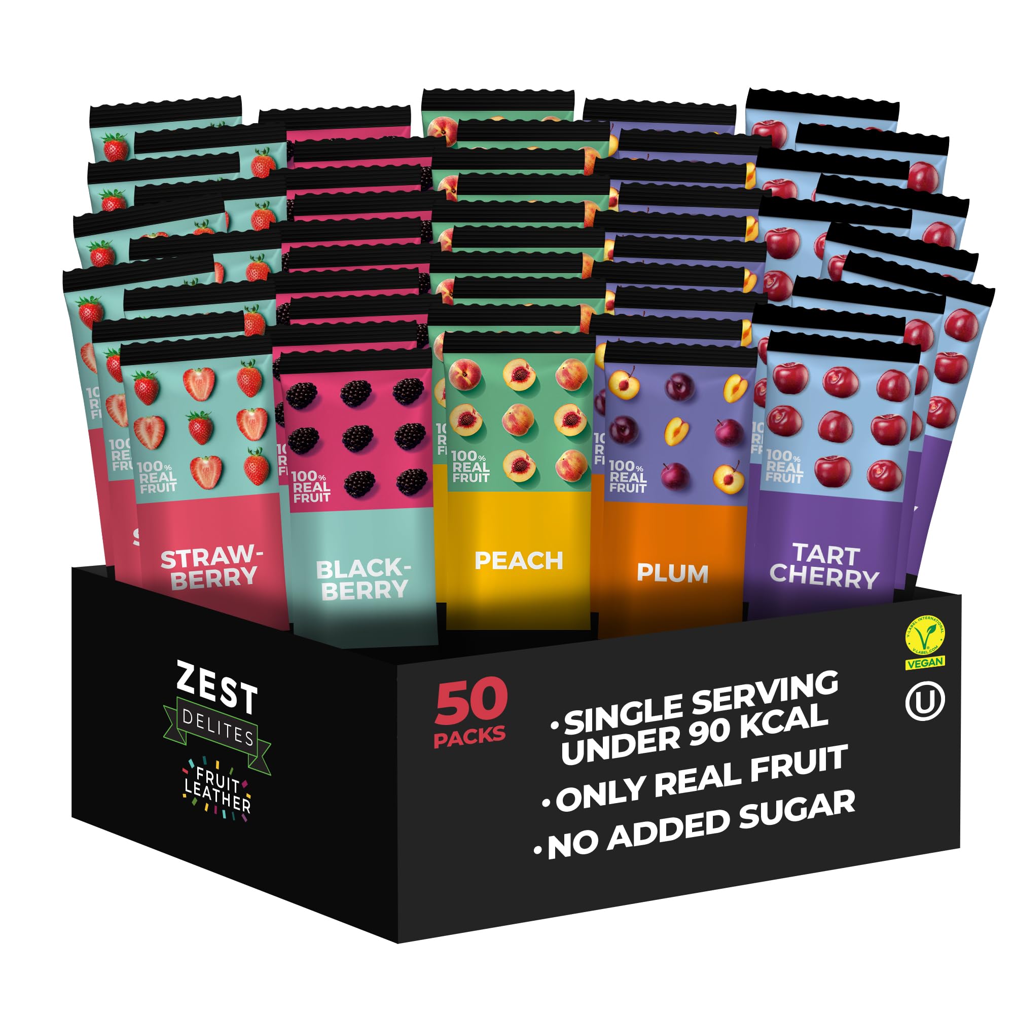 ZEST Delites apple fruit strip, natural on-the-go snack for kids and adults.