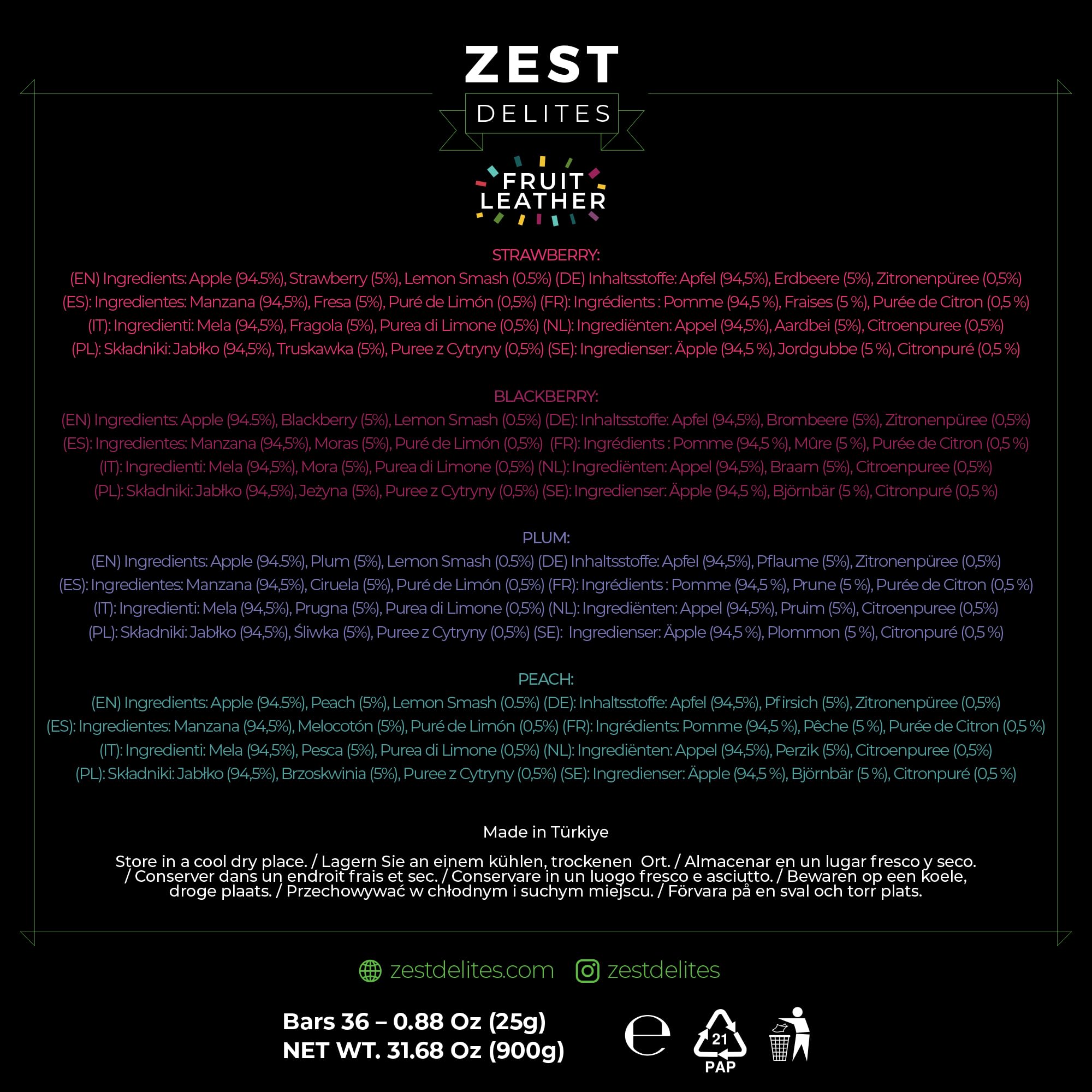 Zest Delites gift-ready fruit snacks, ideal for wellness baskets