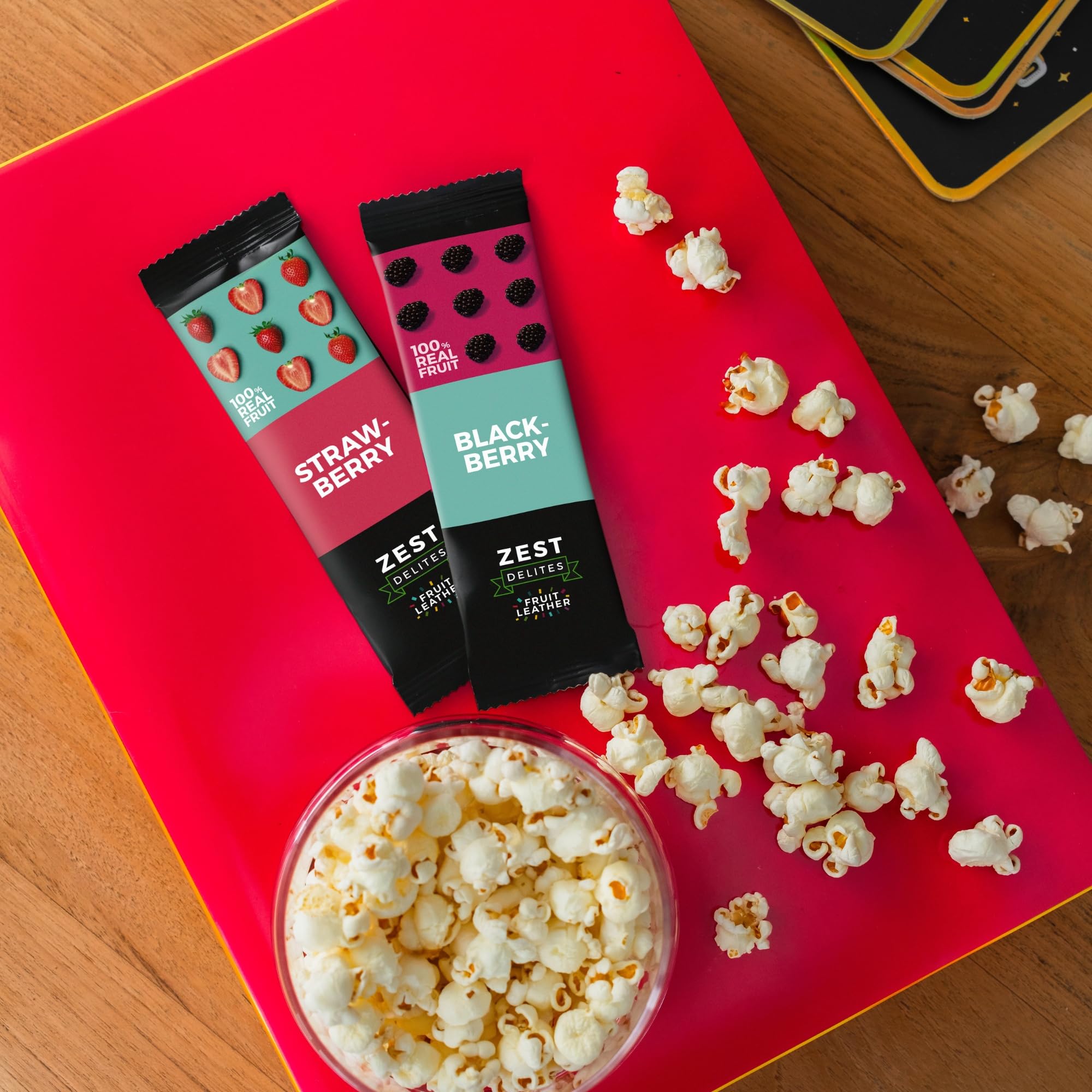 ZEST Delites individually wrapped fruit bar; mess-free snacking anywhere.