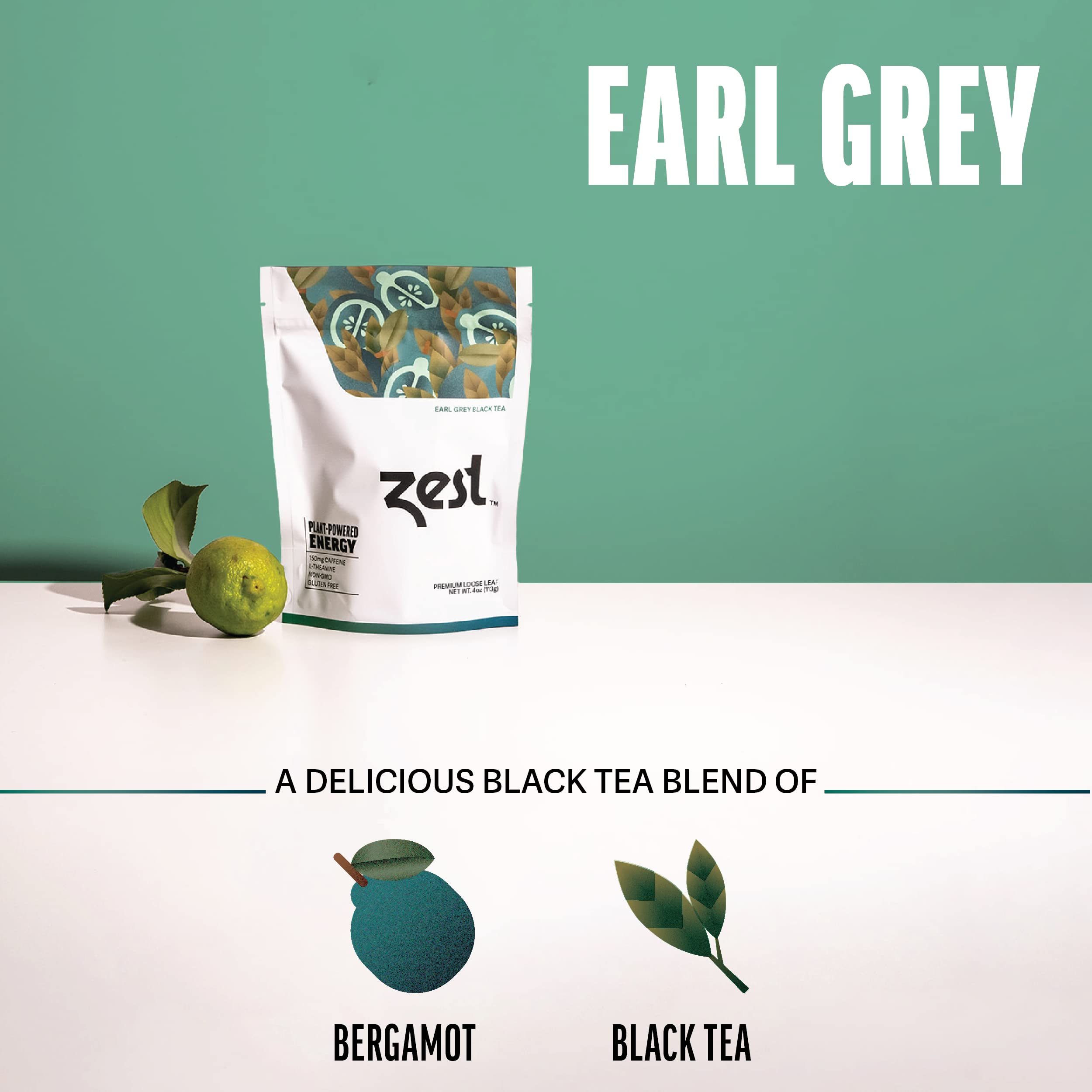 ZEST Energy Tea bergamot flavor notes enhance morning ritual.
