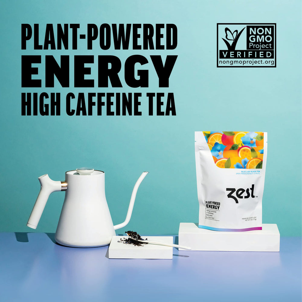 Blue Lady brew cup shows bold aroma and smooth energy