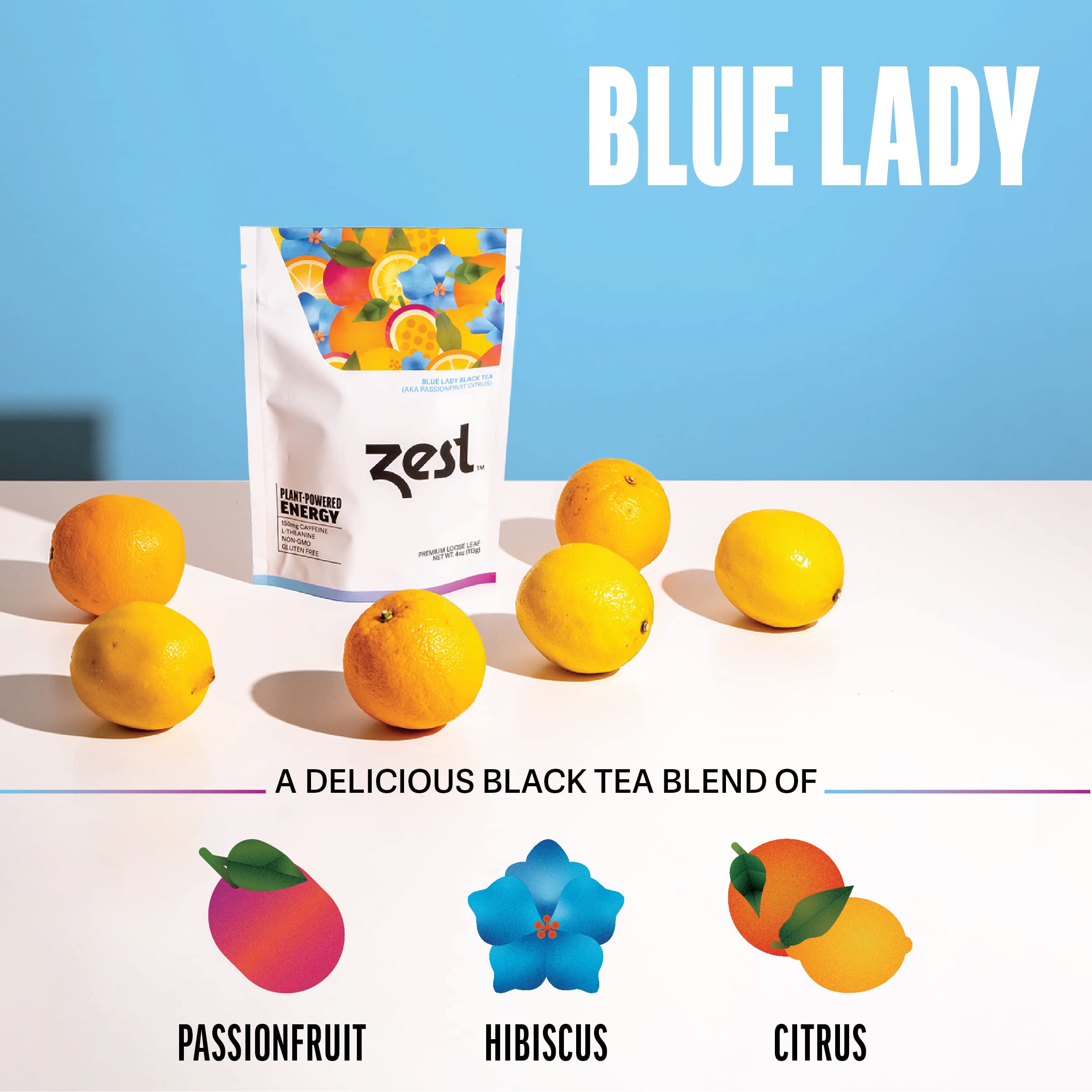 Hot serving of ZEST Energy Tea offers comforting warmth and focus
