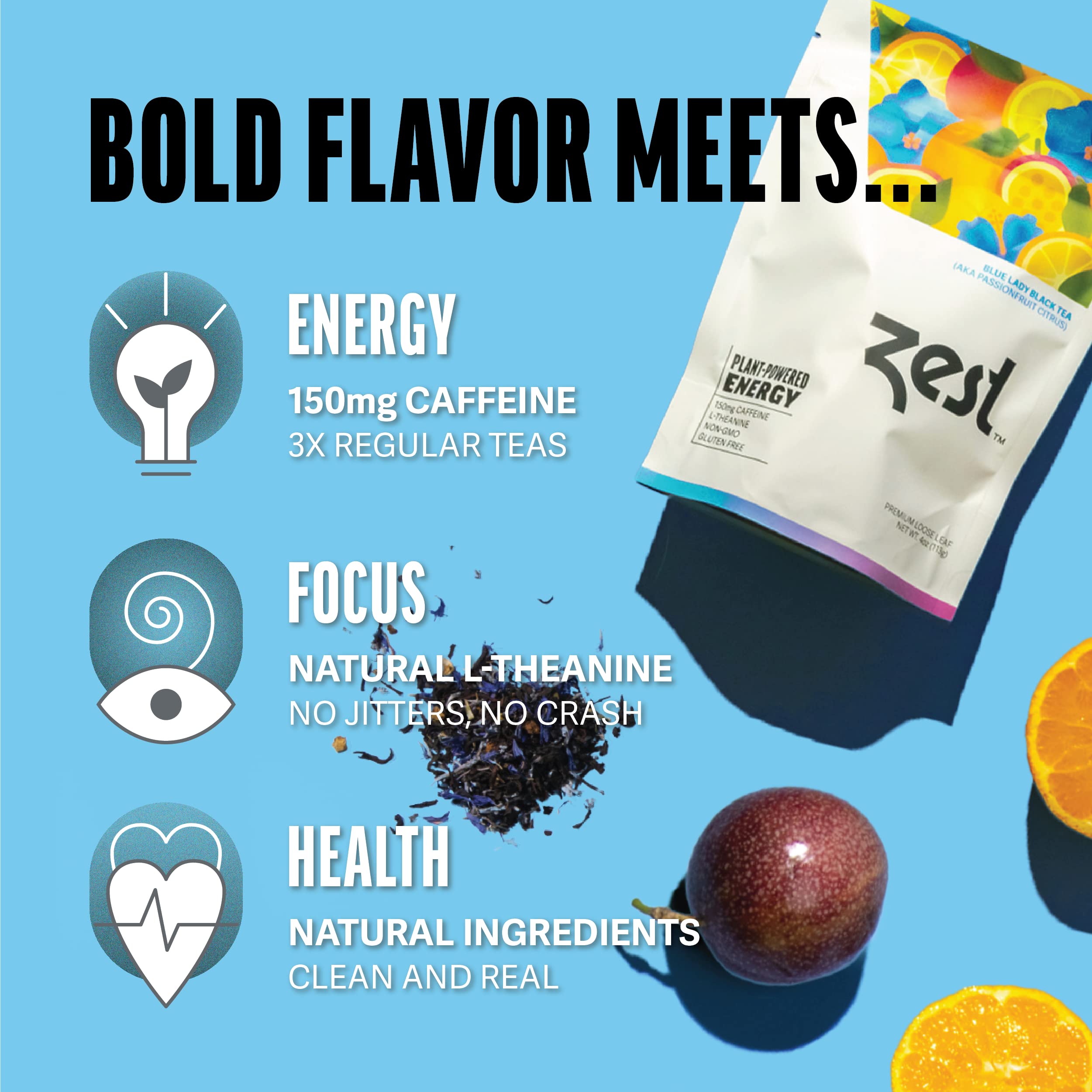 Iced ZEST Energy Tea provides refreshing energy and clarity