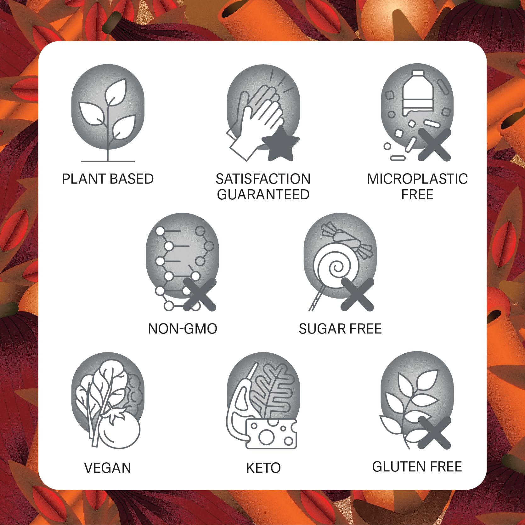 Zest non-GMO ingredients label indicating natural, clean ingredients.
