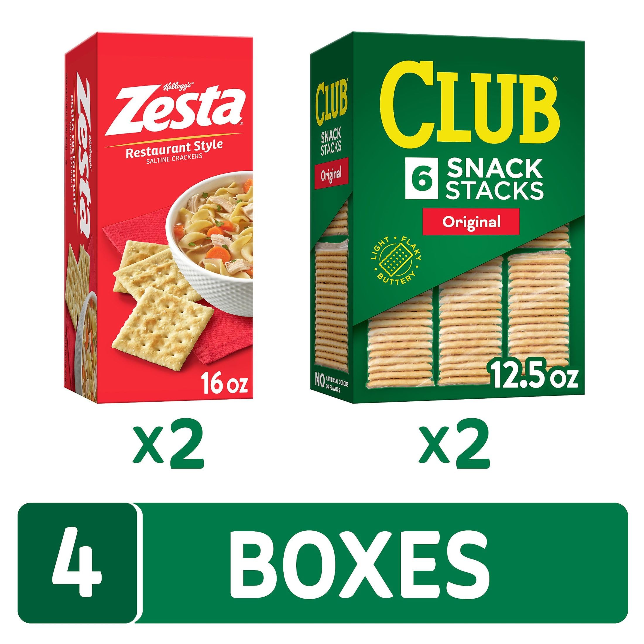 Zesta and Club crackers ready for dipping and topping ideas.