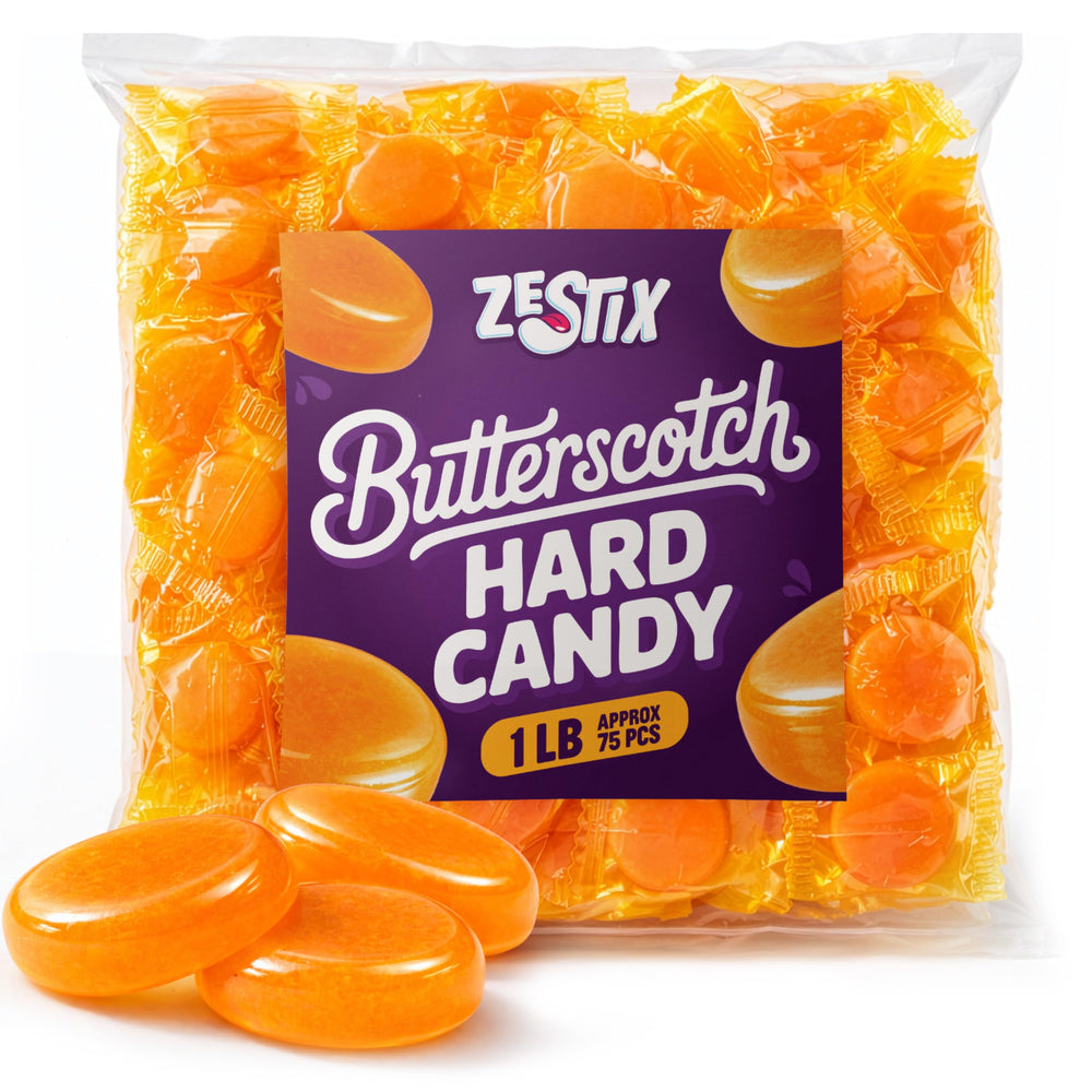 Zestix butterscotch hard candy bulk bag ideal for party sharing