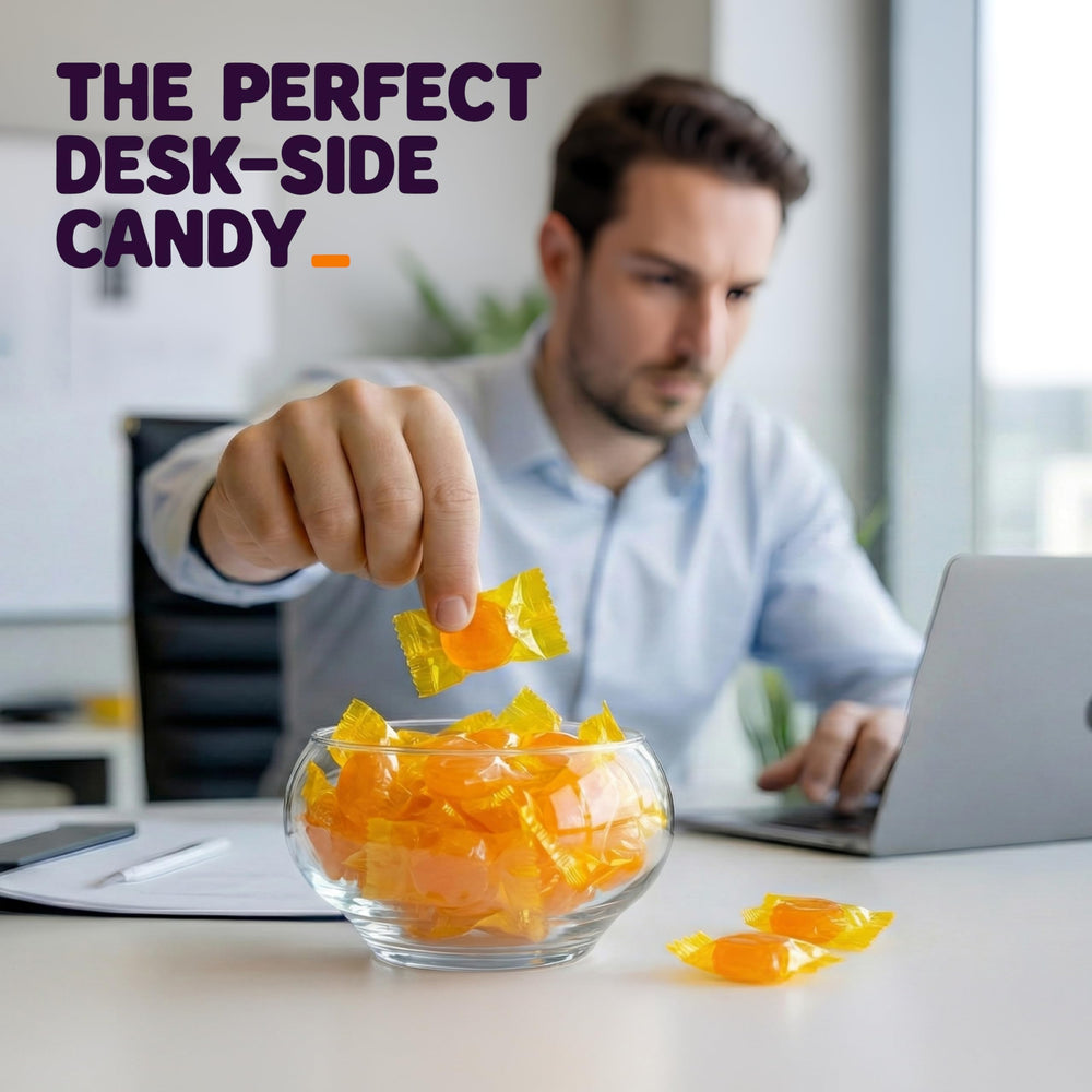 Zestix butterscotch hard candy pairing with coffee or tea