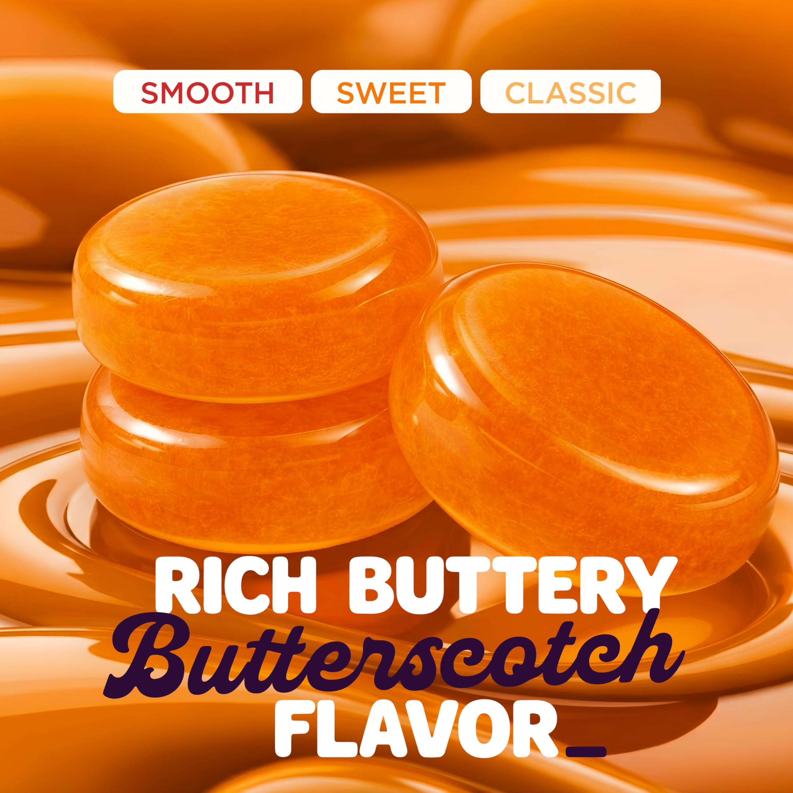 Zestix butterscotch hard candy individually wrapped for freshness