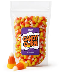 Zestix Candy Corn bag with tri-color layers, perfect for sharing