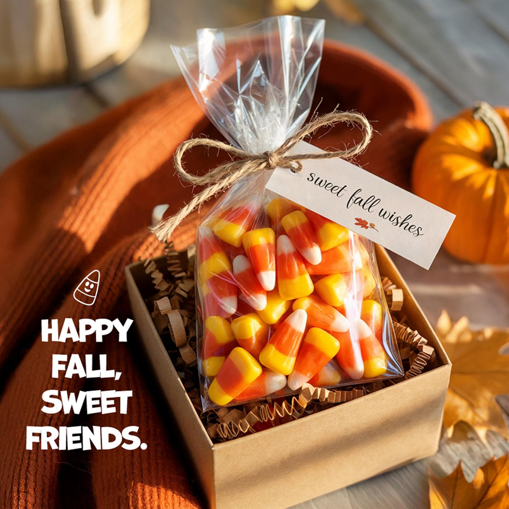 Close-up of soft chewy pieces for easy snacking with Zestix Candy Corn