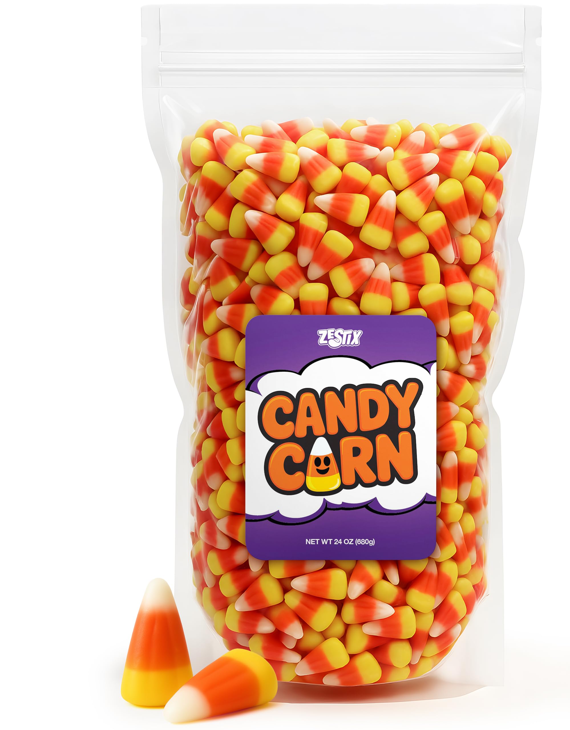 Zestix Candy Corn tri-color bag ready for party snacking