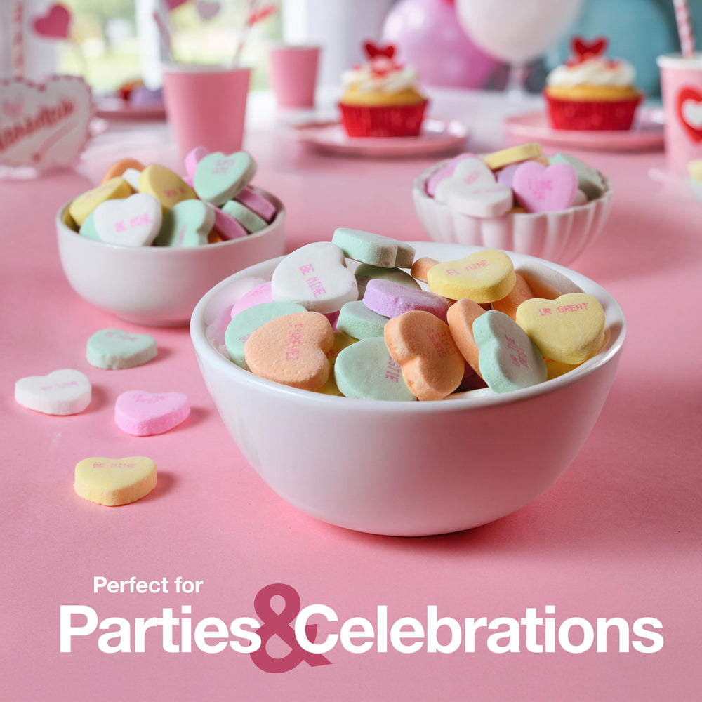 Zestix Conversation Hearts display setup enhances Valentine or Mother's Day décor