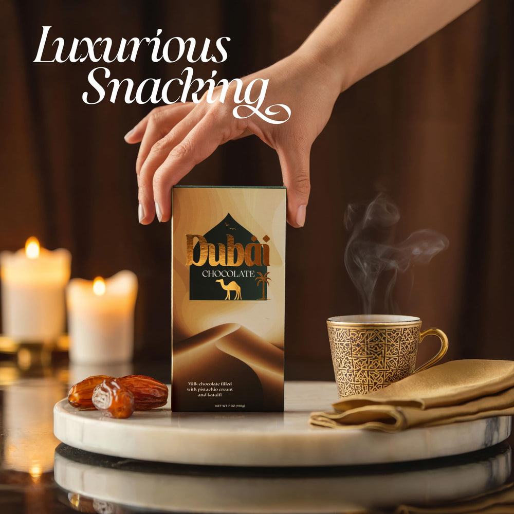 Zestix Dubai Deluxe bar packaging — gift-ready presentation