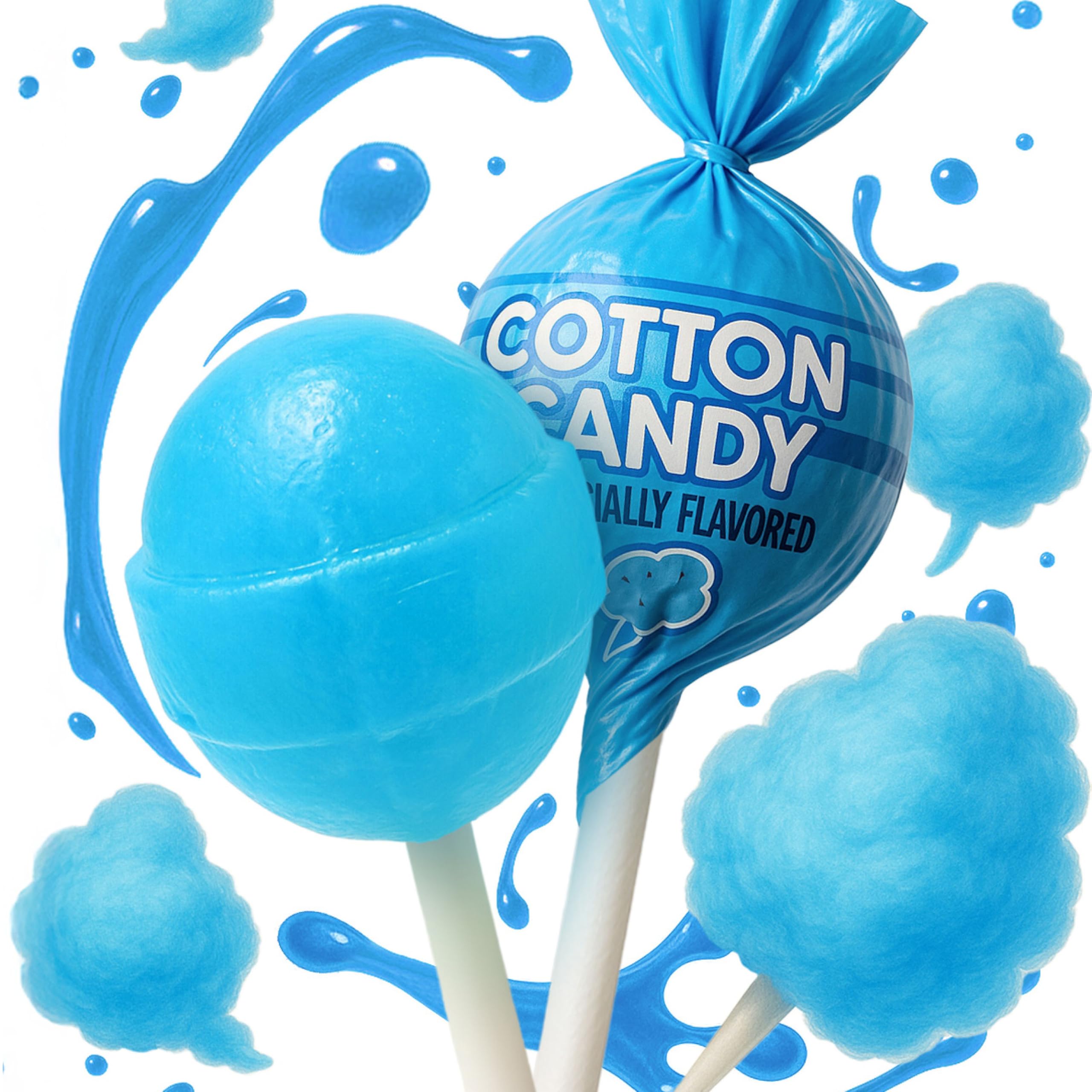 Individually wrapped blue lollipops by Zestix ensure freshness for sharing.
