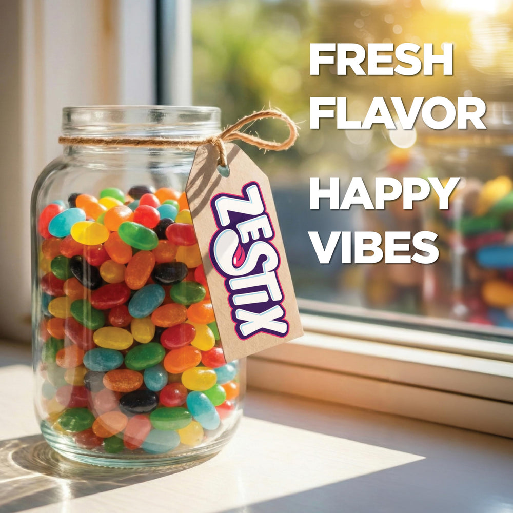 Zestix Jelly Beans six-flavor mix for dessert tables and sharing