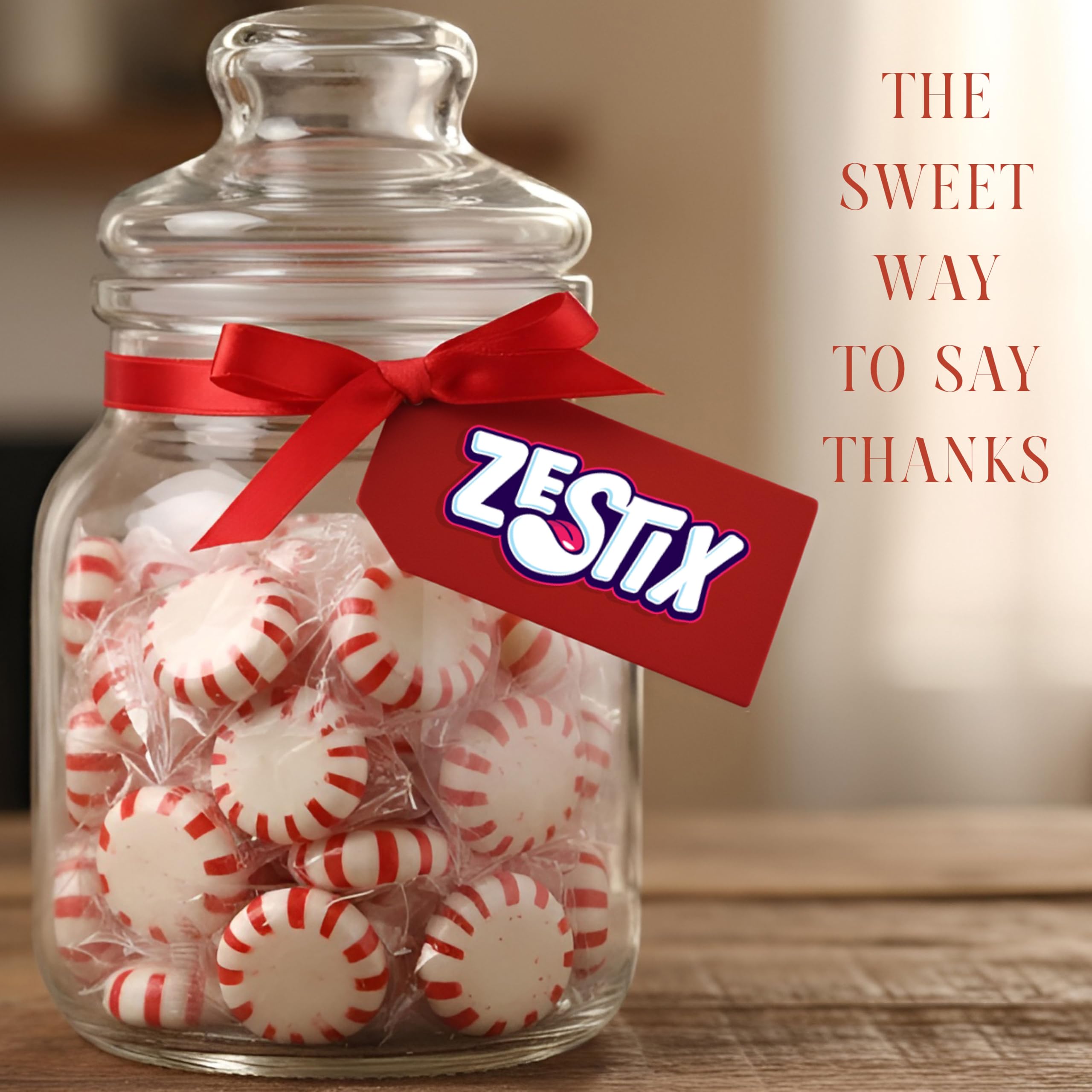 Zestix Starlight mints in gift bags for favors.