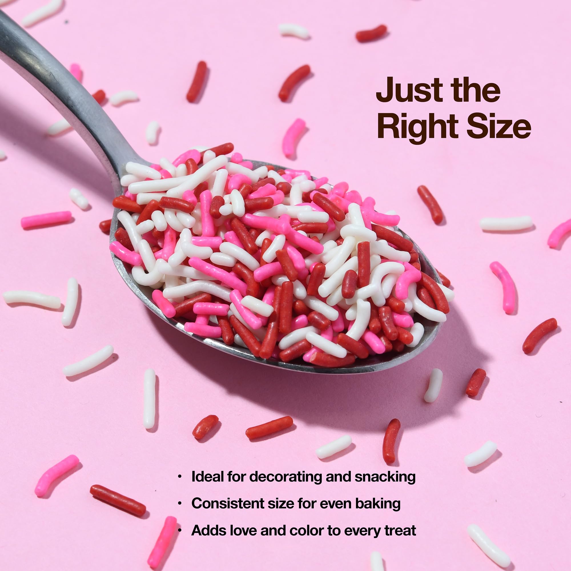 Zestix Valentine Sprinkles on donuts for color-safe, cheerful tops