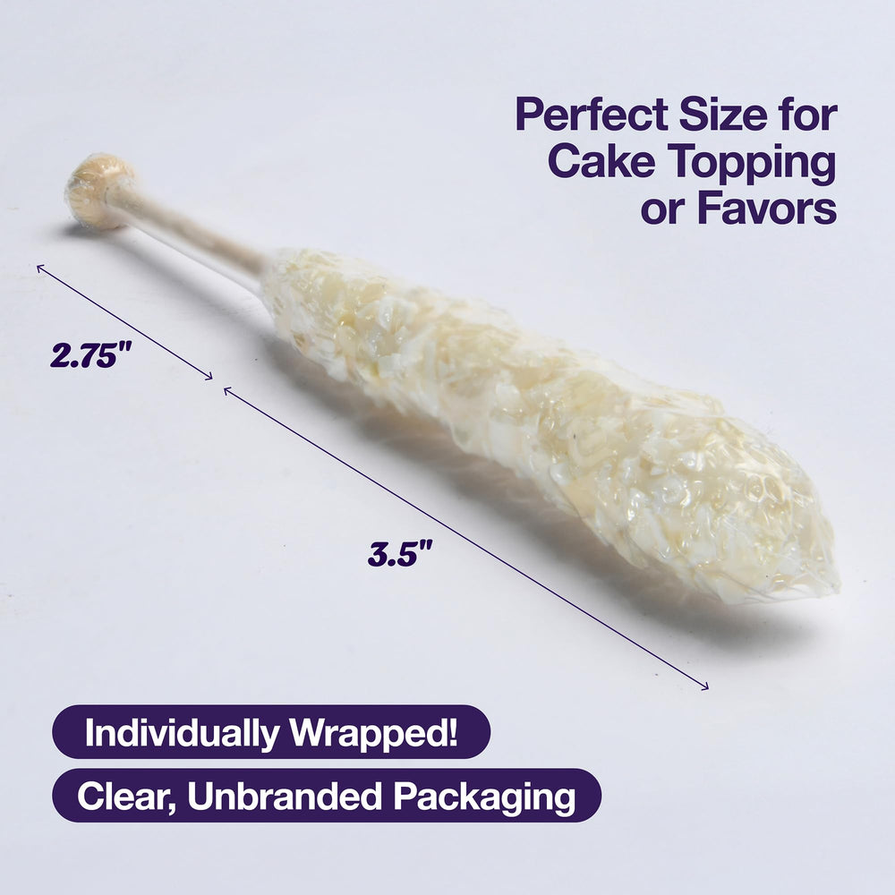 Zestix White Rock Candy Crystals on natural sticks for stylish display.
