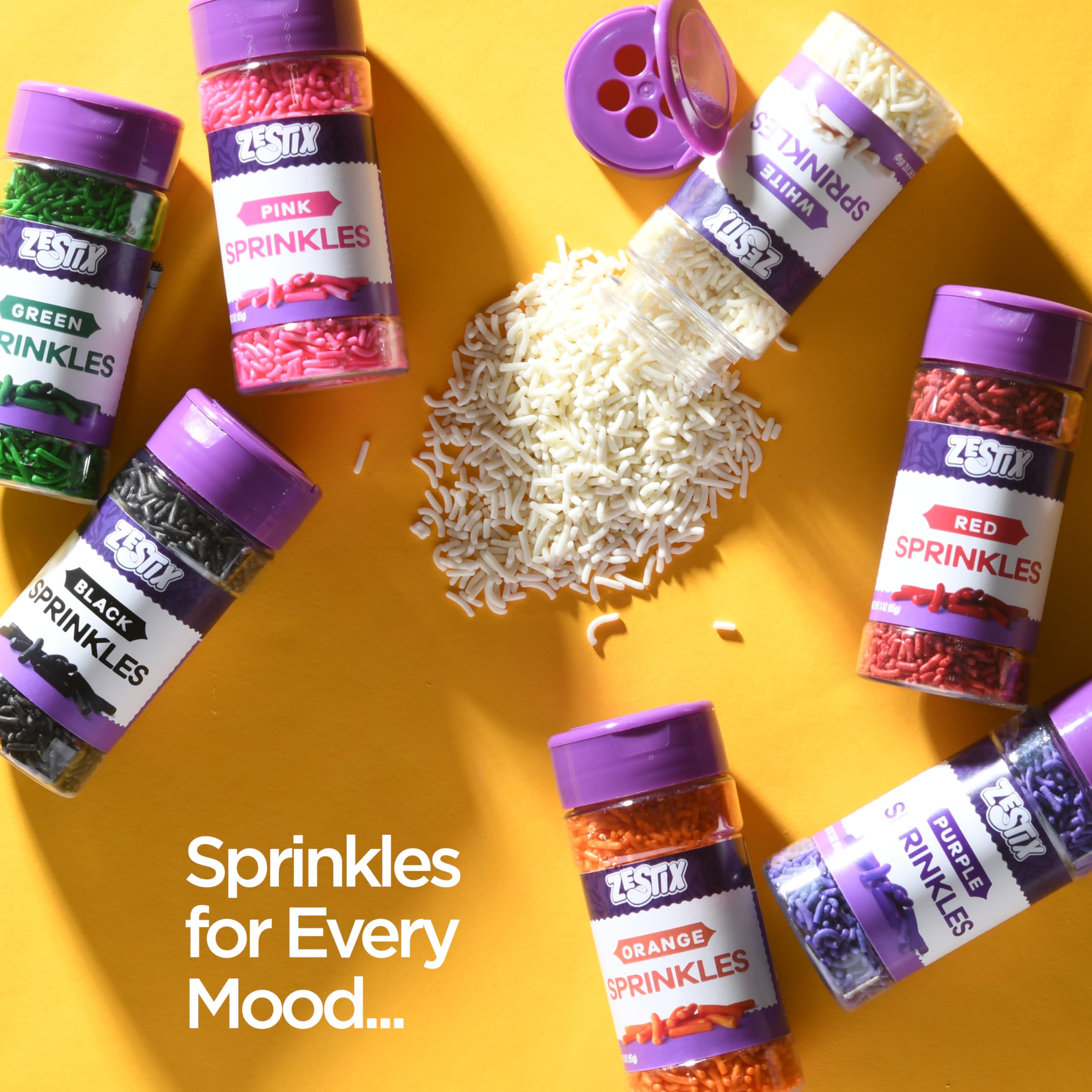 Zestix White Sprinkles holiday-treats elevate seasonal baking with snowy detail.