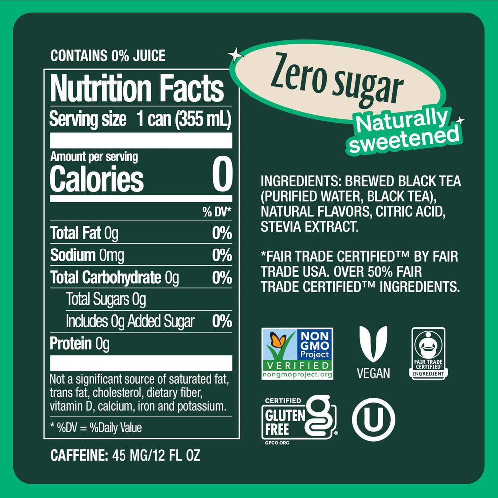 Zevia Black Tea Raspberry can for on-the-go, convenient hydration.