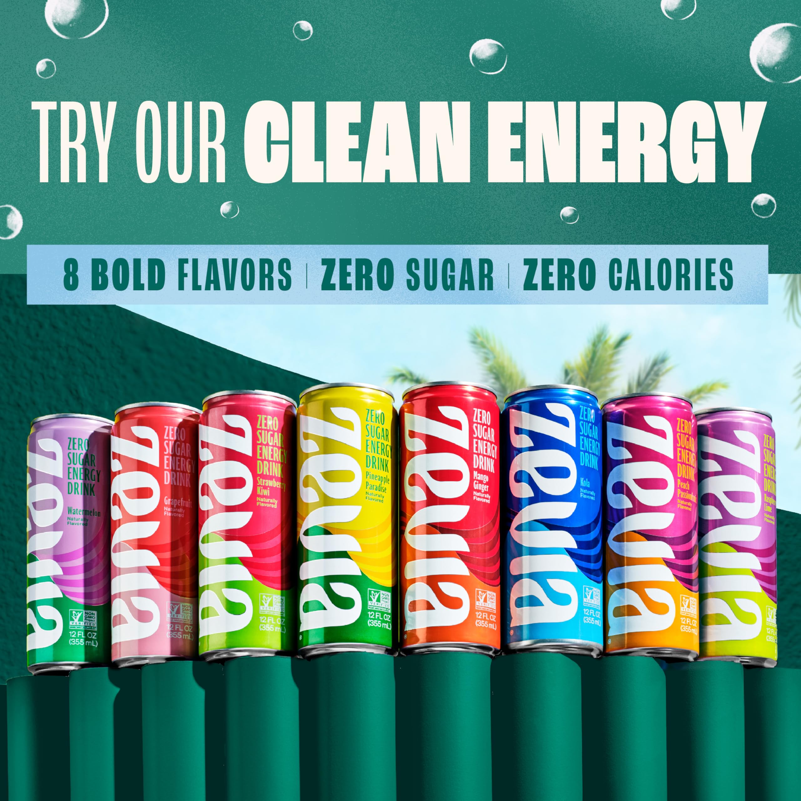 Zevia Cherry Cola pantry display signals zero sugar option anytime.