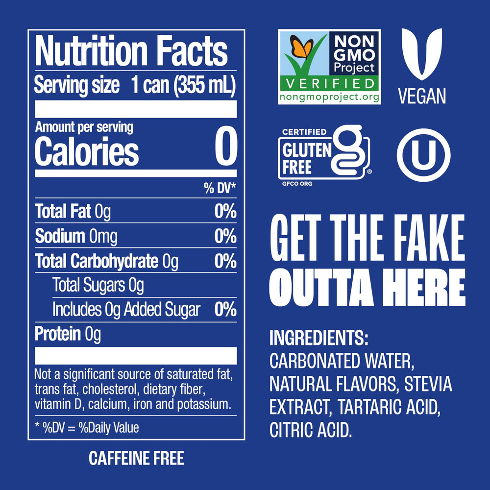 Zevia cola 24-pack box emphasizes zero calories and convenient shareable packaging