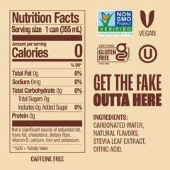 Close-up of Zevia Creamy Root Beer bottle with natural sweetness