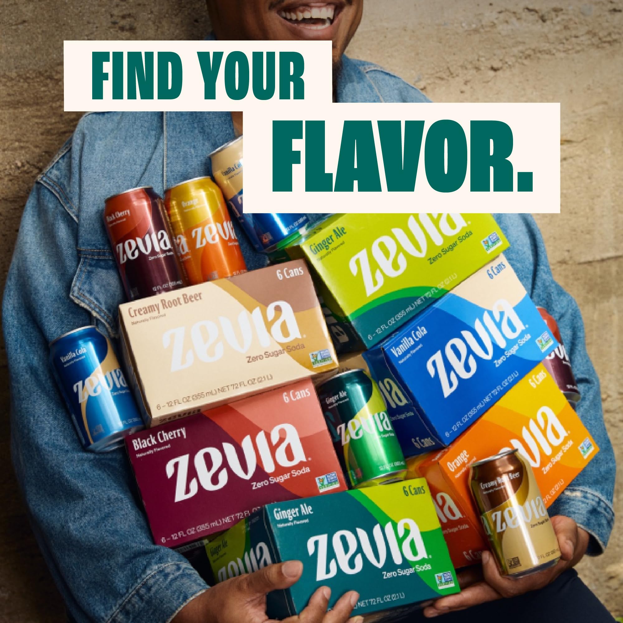 Zevia Creamy Root Beer packaging with Non-GMO verification