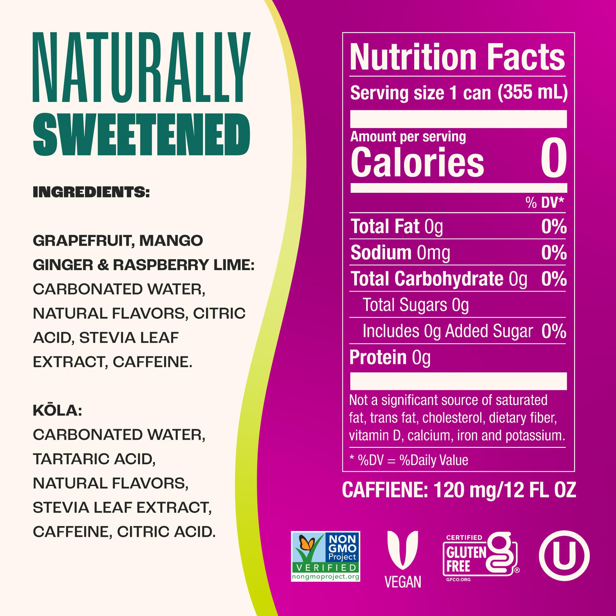 Zevia Grapefruit flavor can highlighting a bright, refreshing energy