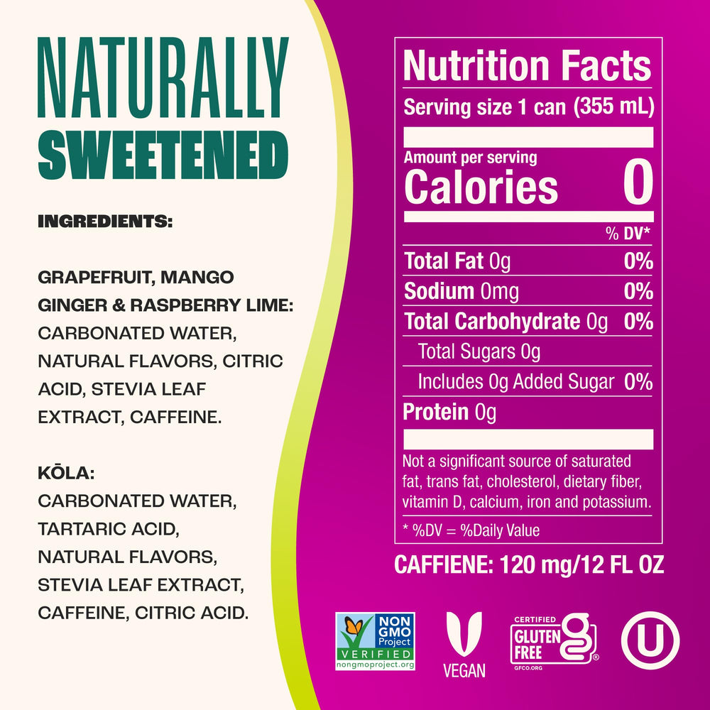 Zevia Grapefruit flavor can highlighting a bright, refreshing energy