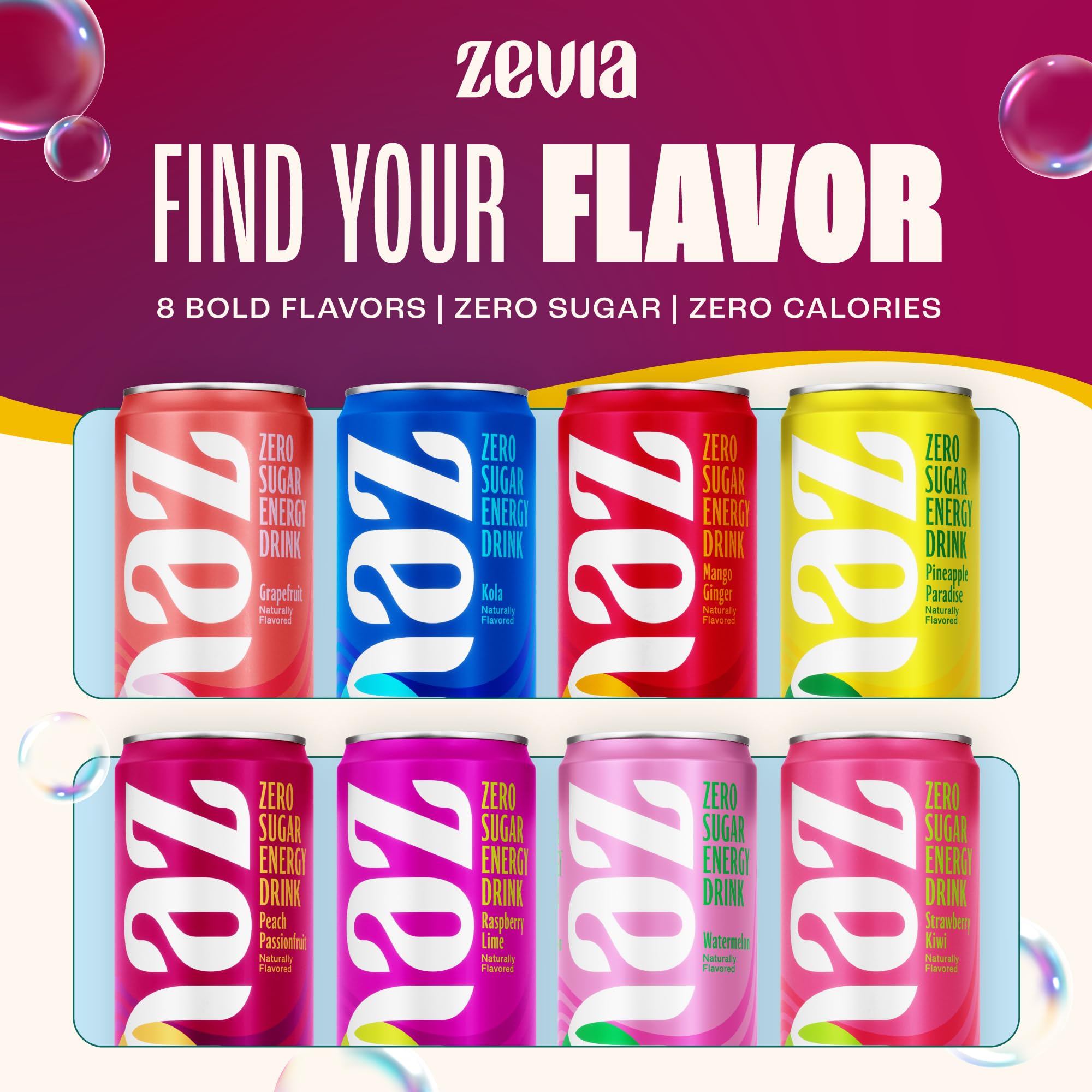 Chilled Zevia Peach Passionfruit can ideal for work breaks